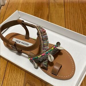 Steve Madden Multicolor Beaded Sandals